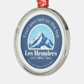 Les Menuires trois Vallées Ornament Aus Metall (Links)