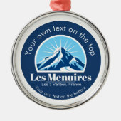 Les Menuires trois Vallées Ornament Aus Metall (Vorne)