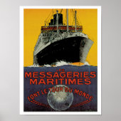 Les Messageries Maritimes Poster (Vorne)