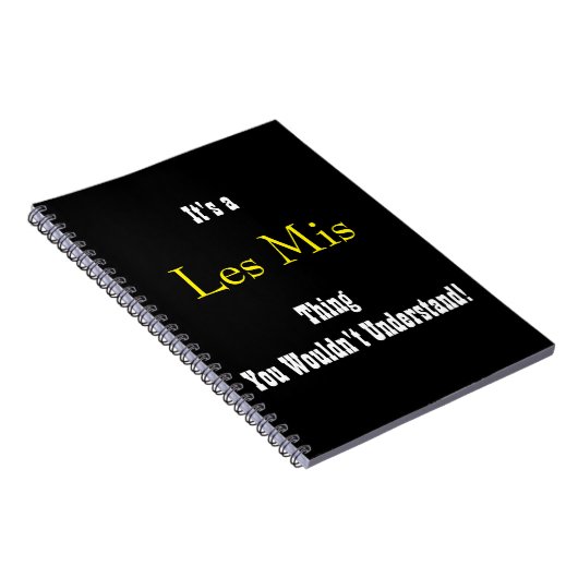 Les Mis Journal Notizblock (Rechte Seite)