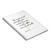 Les Miserables Buch-Zitat-Notizbuch Notizblock (Rechte Seite)