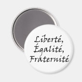 Les Misérables Liebe: Liberté, Égalité, Fraternité Magnet (Vorderseite/Rückseite)