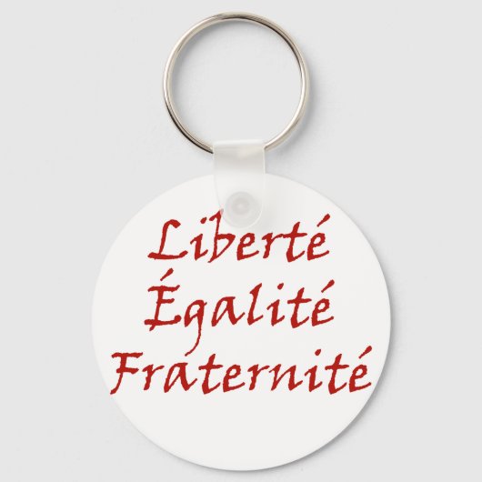 Les Misérables Liebe: Liberté, Égalité, Fraternité Schlüsselanhänger (Vorderseite)