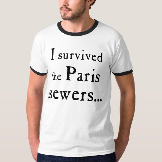 Les Misérables Liebe: Paris-Abwasserkanal-Shirt T-Shirt (Vorderseite)