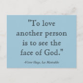 Les Misérables Quote Postcard Postkarte (Vorderseite)