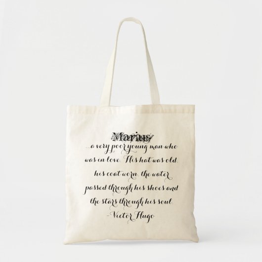 Les Miserables Tasche: Extravagantes Skript Marius Tragetasche (Vorne)