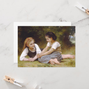 Les Noisettes: Junge Mädchen beim Haselnüsse samme Einladung