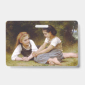 Les Noisettes: Junge Mädchen sammeln Haselnüsse Ausweis (Rückseite)