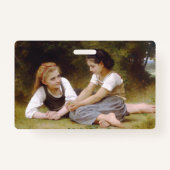 Les Noisettes: Junge Mädchen sammeln Haselnüsse Ausweis (Rückseite)