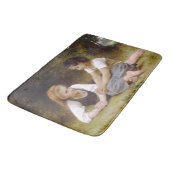 Les Noisettes: Junge Mädchen sammeln Haselnüsse Badematte (Schrägansicht)