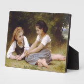 Les Noisettes: Junge Mädchen sammeln Haselnüsse Fotoplatte (Seite)