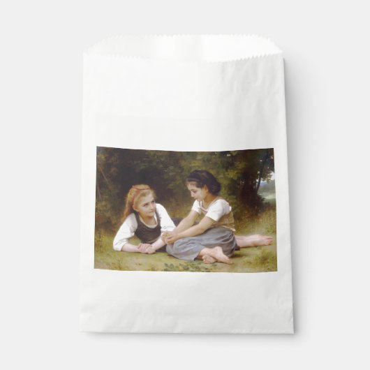 Les Noisettes: Junge Mädchen sammeln Haselnüsse Geschenktütchen (Vorderseite)