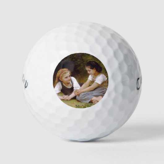 Les Noisettes: Junge Mädchen sammeln Haselnüsse Golfball (Vorderseite)