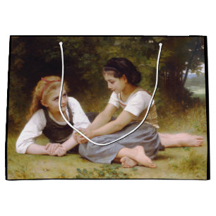 Les Noisettes: Junge Mädchen sammeln Haselnüsse Große Geschenktüte