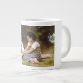 Les Noisettes: Junge Mädchen sammeln Haselnüsse Jumbo-Tasse (Vorderseite Rechts)