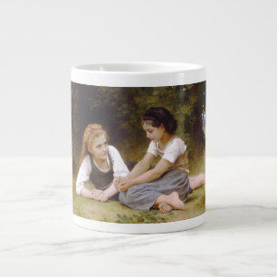 Les Noisettes: Junge Mädchen sammeln Haselnüsse Jumbo-Tasse