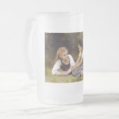 Les Noisettes: Junge Mädchen sammeln Haselnüsse Mattglas Bierglas (Vorderseite Links)