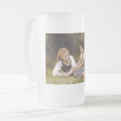 Les Noisettes: Junge Mädchen sammeln Haselnüsse Mattglas Bierglas (Vorderseite Links)