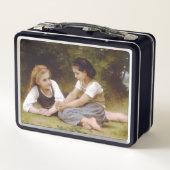 Les Noisettes: Junge Mädchen sammeln Haselnüsse Metall Brotdose (Rückseite)