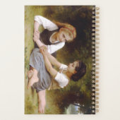 Les Noisettes: Junge Mädchen sammeln Haselnüsse Planer (Rückseite)