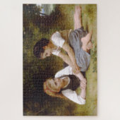 Les Noisettes: Junge Mädchen sammeln Haselnüsse Puzzle (Vertikal)