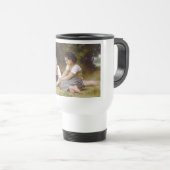 Les Noisettes: Junge Mädchen sammeln Haselnüsse Reisebecher (VorderseiteRechts)