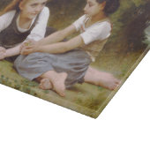 Les Noisettes: Junge Mädchen sammeln Haselnüsse Schneidebrett (Ecke)