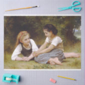 Les Noisettes: Junge Mädchen sammeln Haselnüsse Seidenpapier (Basteln)