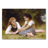 Les Noisettes: Junge Mädchen sammeln Haselnüsse Tischnummer (Rückseite)