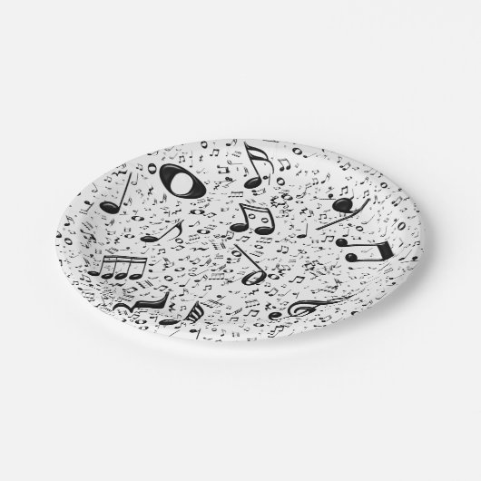 Les notes de musique pappteller (Schrägansicht)