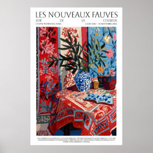 Les Nouveaux Fauves Floral Poster Druck  Farbige