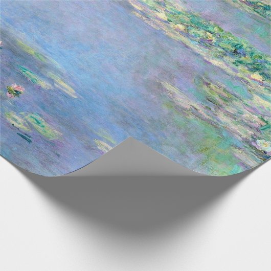 Les Nympheas Water Lilies Claude Monet Kunstkunst Geschenkpapier (Ecke)