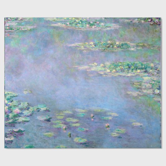 Les Nympheas Water Lilies Claude Monet Kunstkunst Geschenkpapier (Flach)