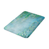 Les Nympheas Water Lilies Light Blue Fine Art Art Badematte (Schrägansicht)