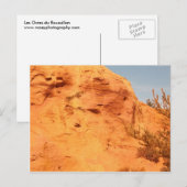 Les Ocres du Roussillon Postkarte (Vorne/Hinten)