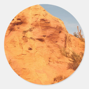 Les Ocres du Roussillon Runder Aufkleber