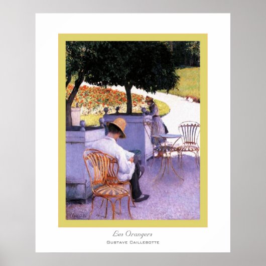 Les Orangers~ Gustave Caillebotte Poster (Vorne)