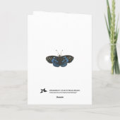 Les Papillons Thank You Card Dankeskarte (Rückseite)