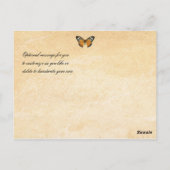 Les Papillons Vielen Dank Postcard Postkarte (Rückseite)