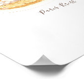 Les Pâtisserie Françaises Aquarell Poster (Ecke)