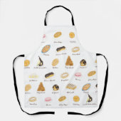 Les Pâtisserie Françaises Aquarell Schürze (Vorderseite)