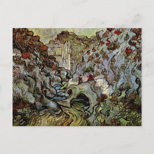 Les Peiroulets Ravine, Vincent van Gogh Postkarte (Vorderseite)