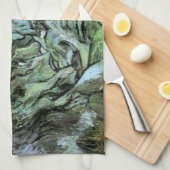 Les Peiroulets Ravine von Vincent van Gogh Geschirrtuch (Viertel Falte)