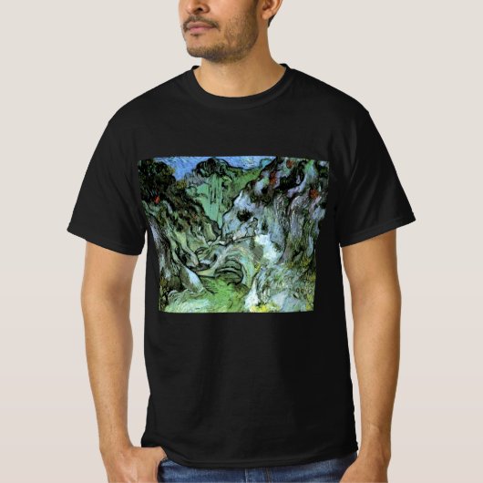 Les Peiroulets Ravine von Vincent van Gogh T-Shirt (Vorderseite)