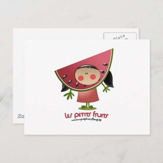 Les petits fruits postkarte (Vorne/Hinten)