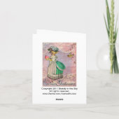 Les Petits Gateaux Marie Antoinette Cupcake Karte (Rückseite)