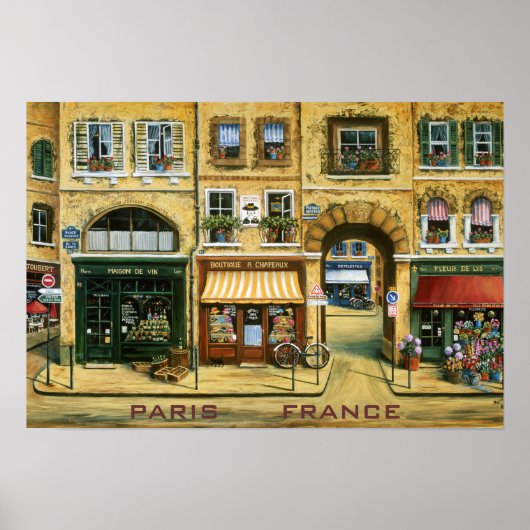 Les Rue De Paris Poster (Vorne)