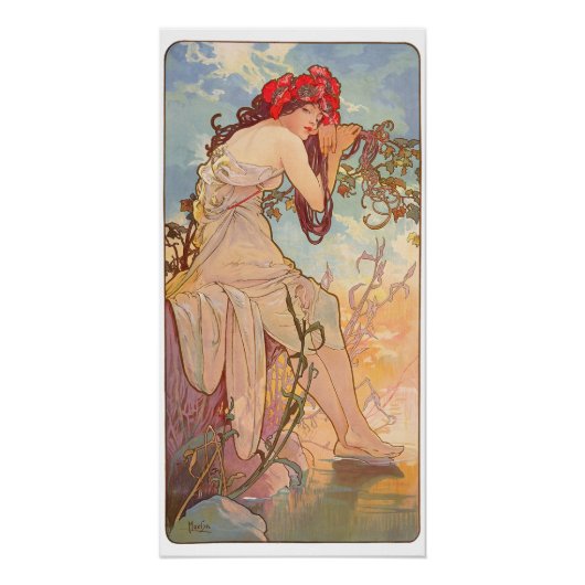 Les Saisons Lete - 1896 - Alphonse Mucha Poster (Vorderseite)