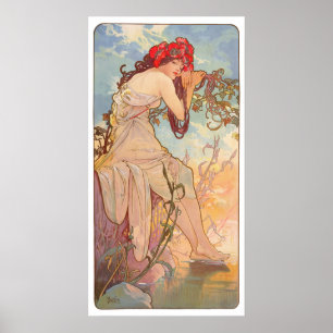 Les Saisons Lete - 1896 - Alphonse Mucha Poster