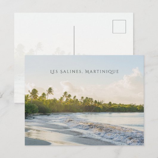 Les Salines beach Martinique Scenic travel Postkarte (Vorne/Hinten)
